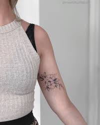 Marilo Tattoo Artist On Instagram Florecitas De Cerezo Para Anais En Wildgardenstudio Inner Arm Tattoos Above Elbow Tattoo Elbow Tattoos