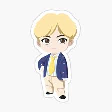 Bts Tinytan Characters Ot7 Set Sticker By Cypher4mp3 Cute Stickers Chibi Free Watercolor Flowers