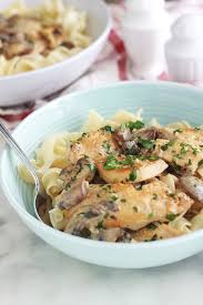 Poulet Stroganoff Aux Champignons Recette Rapide Recette Plat Facile Et Rapide Plats Faciles Recette