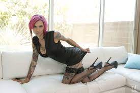 Pink Haired Pornstar With Tattoos Gets Gently Fucked On The Couch photos  (Marcus London, Anna Bell Peaks)  MILF Fox
