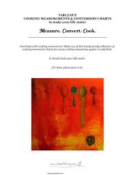 Cooking Measurements And Conversion Charts Pdf Format E