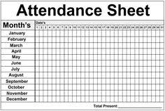 Pin On Employee Attendance Sheet