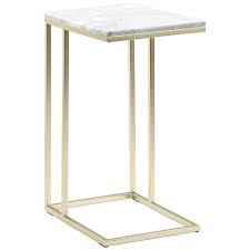 This table is ideal as an end table, side table, or even a nightstand. Temple Webster White Serena C Shaped Italian Carrara Marble Side Table Reviews