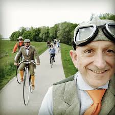 Penny-Farthing rider Arie Liefhebber