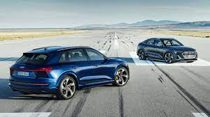 They quickly accelerate the electric suv from zero to 100 km/h. Audi E Tron S Electric Suv Revealed With 3 Motor Powertrain