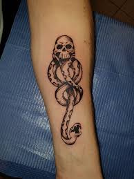 You got a dark mark tattoo, i'm glad you like harry potter enough to get such a lasting mark of that love, but to me, and i assume others who complain about it, you are making a statement with that specific tattoo. The Tattoo Studio Harry Potter The Dark Mark Harrypottertattoo Facebook