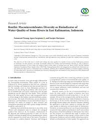 Pdf Benthic Macroinvertebrates Diversity As Bioindicator Of Water Quality Of Some Rivers In East Kalimantan Indonesia
