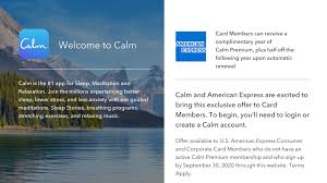 Fulfillment of the offer is the sole responsibility of calm. Get A Free Calm Premium Membership With Your American Express Card Cnn Underscored