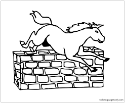 Plus, it's an easy way to celebrate each season or special holidays. Jumping Horse 1 Coloring Pages Horse Coloring Pages Coloring Pages For Kids And Adults