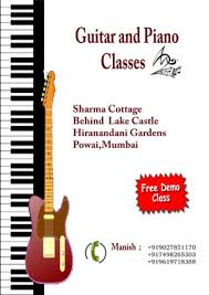 Online guitar lessons and classical guitar sheet music. Guitar And Piano Keyboard Classes Music Classes In Powai Mumbai Click In