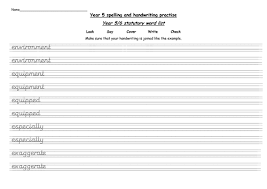 Make worksheets in print, d'nealian, or cursive. Year 5 Statutory Words Handwriting Practise Worksheets Teaching Resources