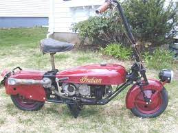 Vintage Indian Mini Bike Mini Bike Mini Motorbike Powered Bicycle