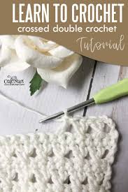 Perfect for dreaming up baby blankets, throws and more! Learn How To Crochet Crossed Double Crochet Tutorial Craft Mart