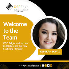 Big news! Rebekah Topaz is now part of the OSC team as our Marketing  Manager. She's ready to make an impact! #WelcomeRebekah #OSCEdge  #TeamOSCEdge #NewBeginnings