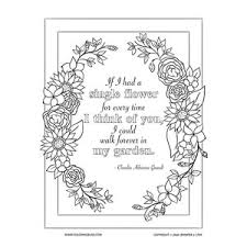 Cut them out, color, & give. Thinking Of You Coloring Page