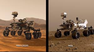 The mars curiosity rover took a selfie from the surface of the red planet. File Pia23517 Marsrovers Comparison Curiosity Mars2020 20191210 Jpg Wikimedia Commons