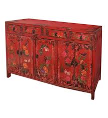 This vintage italian style buffet cabinet, just over 7 feet in length, features four decorative recessed paneled doors, with. Buffet Cabinet 4 Drawers 6 Doors Red Dining Room Furniture Uae Dubai Rak