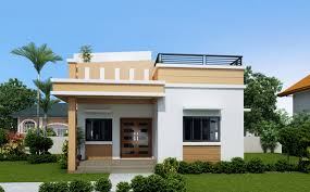 One Storey House With Roof Deck Modern Bungalow House House Roof Design Small House Design