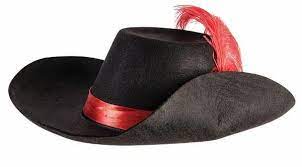 Mens Musketeer Hat With Feather In 2021 Hats Hat Band Musketeer Costume