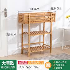 竹庭槽式盘栽花架绿萝实木花几多肉阳台置物架花盆架栅栏围栏花架 tmall com天猫 home decor decor furniture