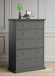 Fabric drawer organizer for clothes and sweater storage; Buy Tall Chest Of Drawers Cabinet 6 Drawer Unit Dresser Tallboy Bedroom Storage Grey Tallboy Dresser Drawer Storage Unit Bedroom Storage