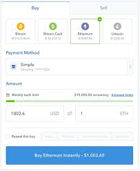 However the experience of using coinbase is not the. How To Buy Ethereum Step By Step Eth Investment Guide