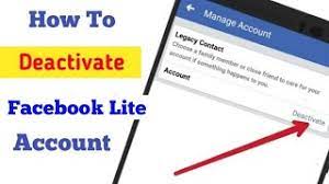 Deactivating a facebook account enables users to hide their timeline, profile, and posts out of public view. How To Deactivate Facebook Account With Facebook Lite App Deactivate Facebook Lite Account Youtube