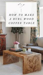 You'll have this coffee table built in just 4 hours for a cost less than $50. Diy How To Make Your Own Custom Burl Coffee Table