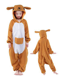 Kangaroo Onesie Kids Kigurumi Polar Fleece Animal Costumes For Teens Cheap Price Kigurumi Onesie Kids Onesies Animal Costumes Kangaroo Costume