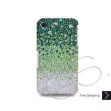 Gradation Bling Swarovski Crystal Iphone 12 Case Iphone 12 Pro And Iphone 12 Pro Max Case Green Crystal Phone Case Crystal Iphone Crystal Iphone Case
