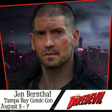 Jon Bernthal will be a guest at the August 5-7, Tampa Bay Comic Con! Jon is  best known for his roles as Frank Castle/The Punisher