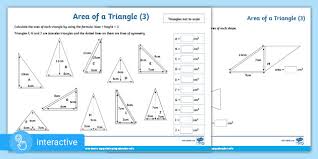 These worksheets take the form of printable math test which students can use both for homework or classroom activities. Free Interactive Pdf Y6 White Rose Maths Area Of A Triangle 3