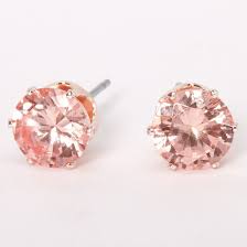 Maybe you would like to learn more about one of these? Rose Gold Cubic Zirconia Silk Stone Round Stud Earrings 8mm Icing Us