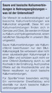 Deutsches Institut Fur Sporternahrung E V Kalium