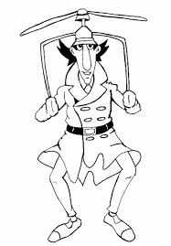 Kids will love drawing and coloring the inspector gadget coloring pages. Inspector Gadget Coloring Pages Tv Film Inspector Gadget 23 Printable 2020 04010 Coloring4free Coloring4free Com