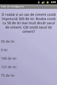 Maybe you would like to learn more about one of these? Test De Inteligenta In Romana 1 4 Download Android Apk Aptoide