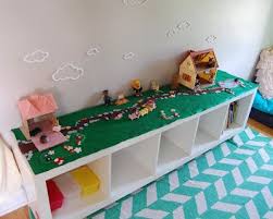 Diy Cute Idea Make Litle Felt Play Places Ikea Expedit Topped Felt Board Outdoors Scene Girl Room Kids Playroom Toy Rooms