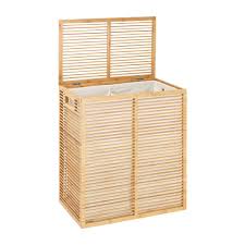 Charles Panier A Linge En Bambou Naturel Panier A Linge Panier Linge Panier