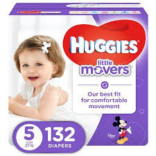 Huggies Little Movers Diapers Choose Size And Count Huggies Little Movers Baby Diapers Sizes Baby Diapers