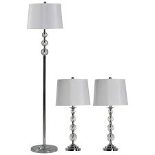 Crystal table lamp with crystal accents with this table lamp you may add both sophisticated and romantic touch to a decor. Authentic Crystal Modern Floor And Table Lamps Set 65x49 Lamps Plus