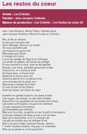 This wonderful film focuses on an older woman waiting on a park bench on a cold winter day for a lover who returns every year. Les Restos Du Coeur 28 Campagne Hiver 2013 Coluche Le Cahier Du Fle