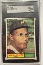 Las mejores ofertas en Topps Roberto Clemente Sportscard Guaranty  Corporation (SGC) tarjetas de colección de Deportes y accesorios de béisbol 