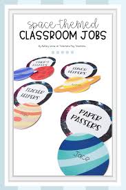 Space Theme Jobs Editable Classroom Decorations Space Classroom Space Theme Classroom Outer Space Themed Classroom