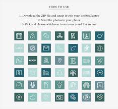600 Ios 14 App Icons Pack 100 Unique Icons In 6 Colors Boho Iphone App Covers Teal Shades In 2020 App Icon Iphone App Design App Covers