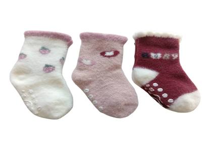 Cdeck Baby Rabbit Wool Anti-Skid Winter Socks |3 Pair Pack