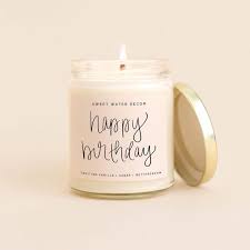 Birthday Cake Scented Candles Happy Birthday Candle Birthday Candle Mason Jar Candle Etsy In 2020 Soy Candles Sweet Water Decor Soy Wax Candles