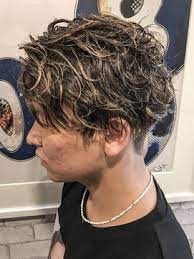 ゼロニイロク 026 ０２６style高羽 友人 la風 ハイライト スパイラルパーマ ヘアカット スパイラルパーマ メンズ 髪型