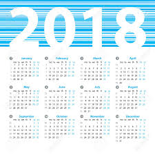 Calendrier 2018 Annees Modele De Dessin Vectoriel Avec Des Numeros De Semaine Et Mois Belle Conception De Vecteur Clip Art Libres De Droits Vecteurs Et Illustration Image 61021920
