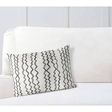Black And White Geometric Lumbar Pillow Wrought Studio Culloden Cotton Geometric Lumbar Pillow Lumbar Pillow Pillows Throw Pillow Sets