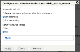 But result showing all records starting with a or c or d i want to show records only starting with b. Views List Sort Drupal Org